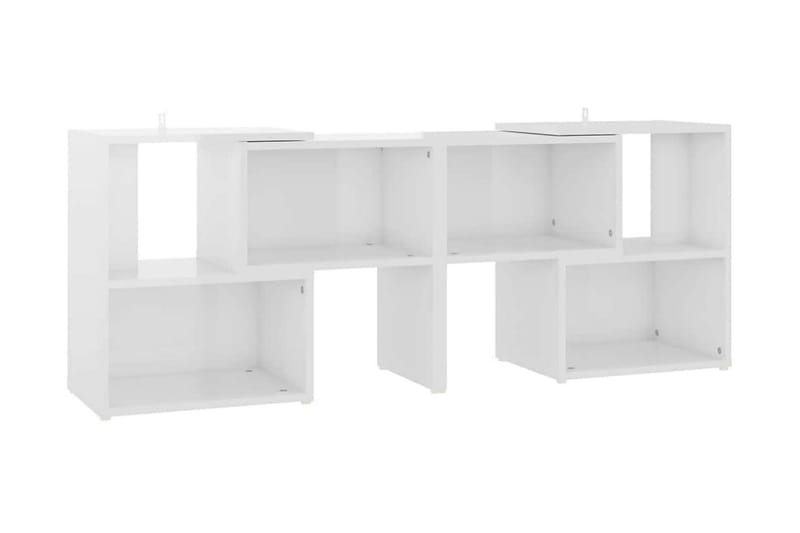 TV-bänk vit högglans 104x30x52 cm spånskiva - Vit - Möbler - Tv möbel & mediamöbel - TV bänk & mediabänk