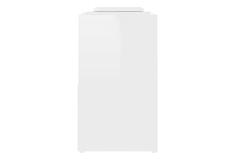 TV-bänk vit högglans 104x30x52 cm spånskiva - Vit - Möbler - Tv möbel & mediamöbel - TV bänk & mediabänk
