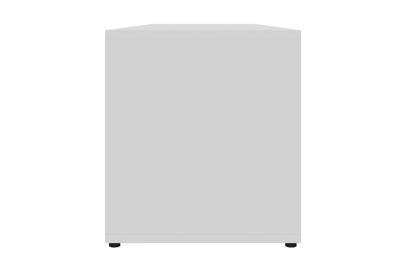 TV-bänk vit högglans 120x34x37 cm spånskiva - Vit - Möbler - Tv möbel & mediamöbel - TV bänk & mediabänk
