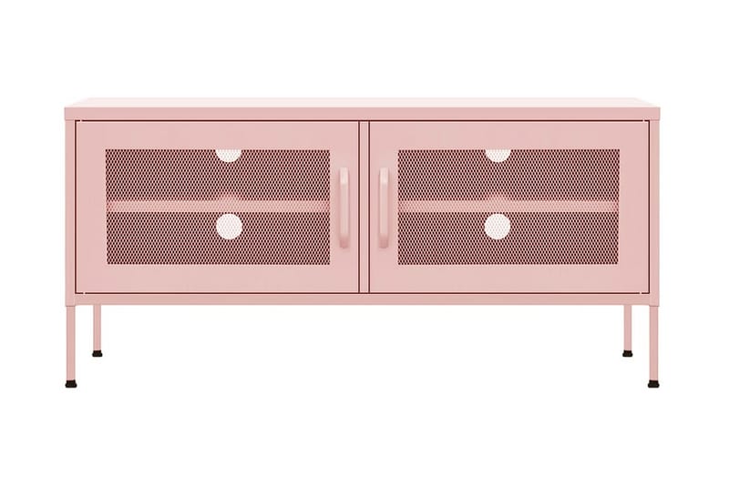 Tv-bänk pink 105x35x50 cm stål - Rosa - TV bänk & mediabänk