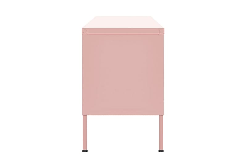 Tv-bänk pink 105x35x50 cm stål - Rosa - TV bänk & mediabänk