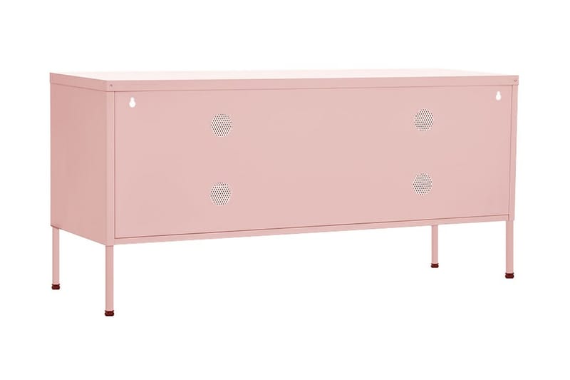 Tv-bänk pink 105x35x50 cm stål - Rosa - TV bänk & mediabänk