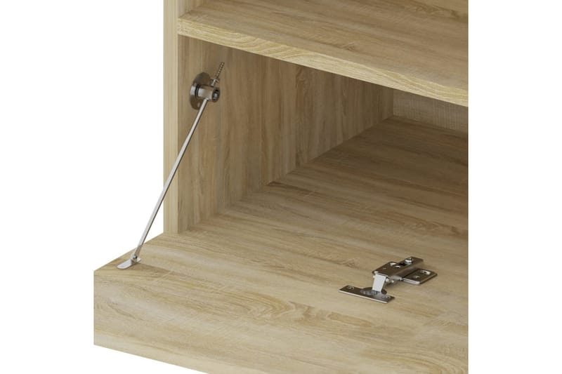 Tv-bänkar med LED-belysning 2 st sonoma-ek 75x35x40 cm - Brun - Möbler - Tv möbel & mediamöbel - TV bänk & mediabänk