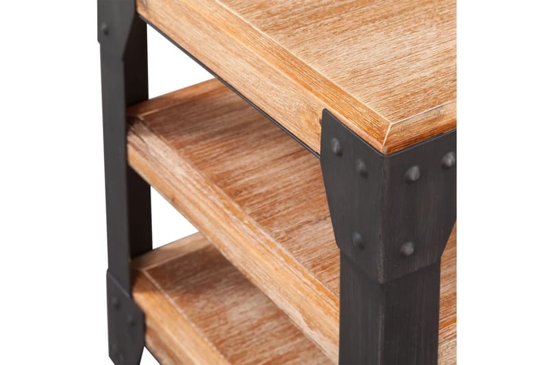 TV-möbel massivt akaciaträ 140x40x45 cm - Brun - Möbler - Tv möbel & mediamöbel - TV bänk & mediabänk