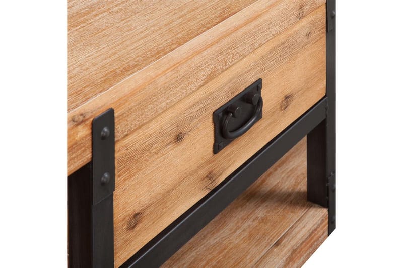 TV-möbel massivt akaciaträ 140x40x45 cm - Brun - Möbler - Tv möbel & mediamöbel - TV bänk & mediabänk