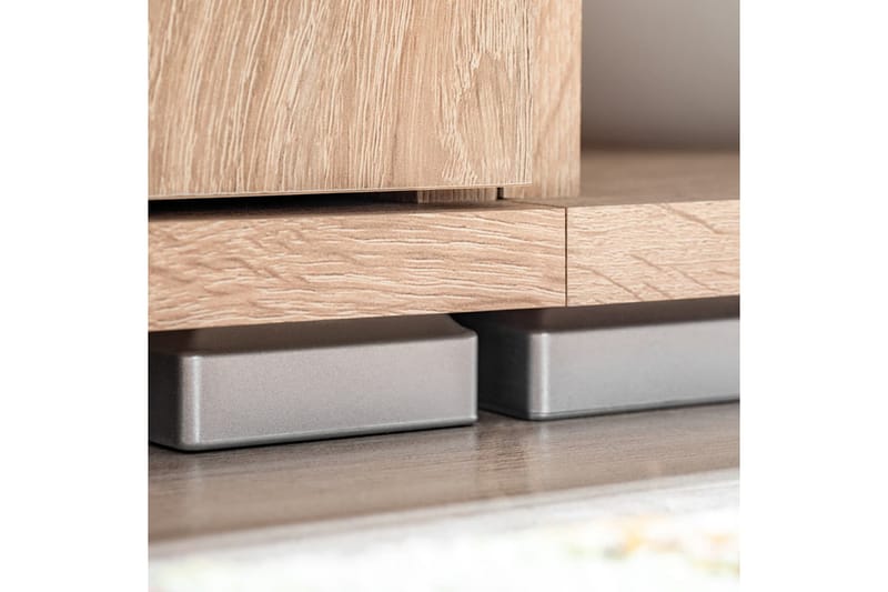 TV-möbel med LED-belysning sonoma-ek - Brun - Möbler - Tv möbel & mediamöbel - TV bänk & mediabänk