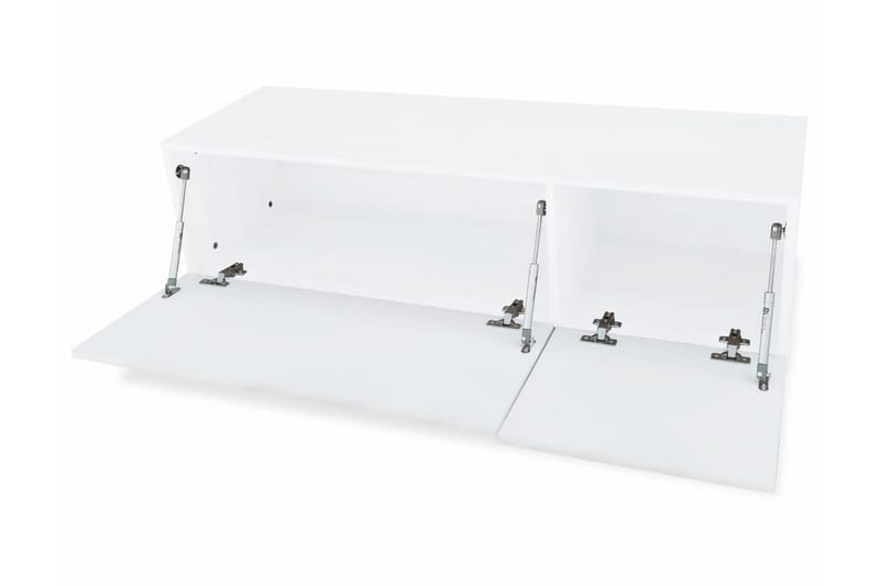 TV-möbel spånskiva 120x40x34 cm vit högglans - Vit - Möbler - Tv möbel & mediamöbel - TV bänk & mediabänk