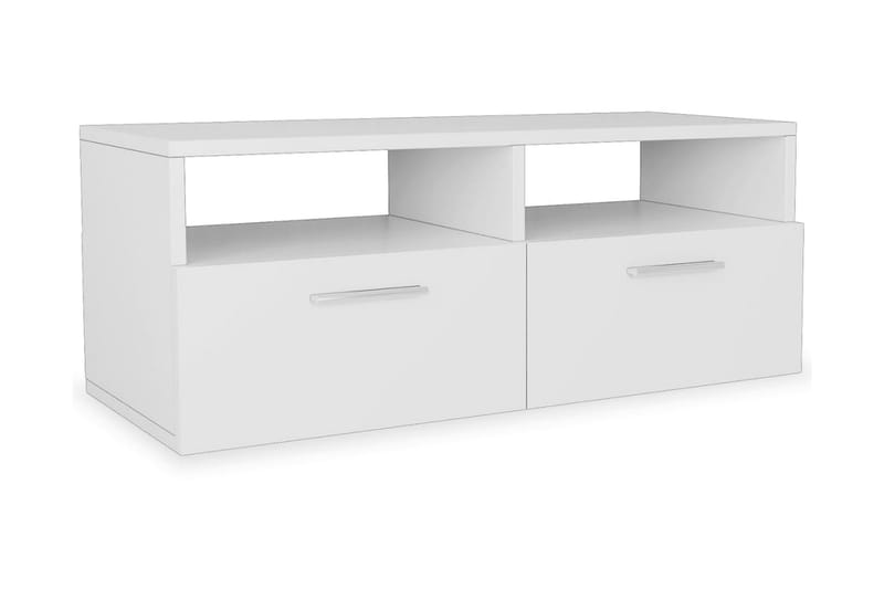 TV-möbel spånskiva 95x35x36 cm vit - Vit - Möbler - Tv möbel & mediamöbel - TV bänk & mediabänk