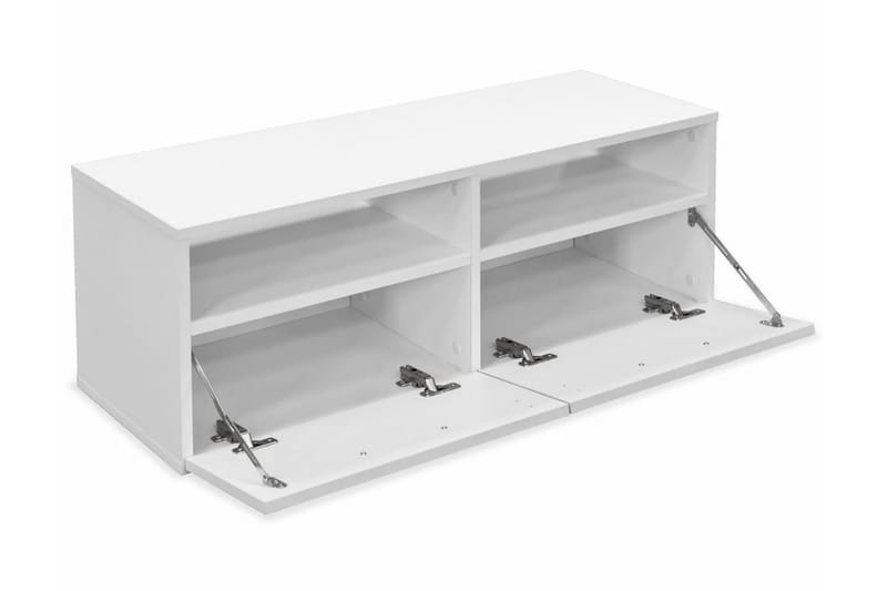 TV-möbel spånskiva 95x35x36 cm vit - Vit - Möbler - Tv möbel & mediamöbel - TV bänk & mediabänk