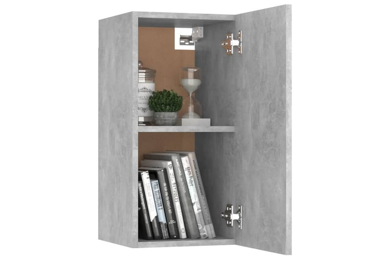 TV-skåp 2 st betonggrå 30,5x30x60 cm spånskiva - Grå - Möbler - Tv möbel & mediamöbel - TV bänk & mediabänk