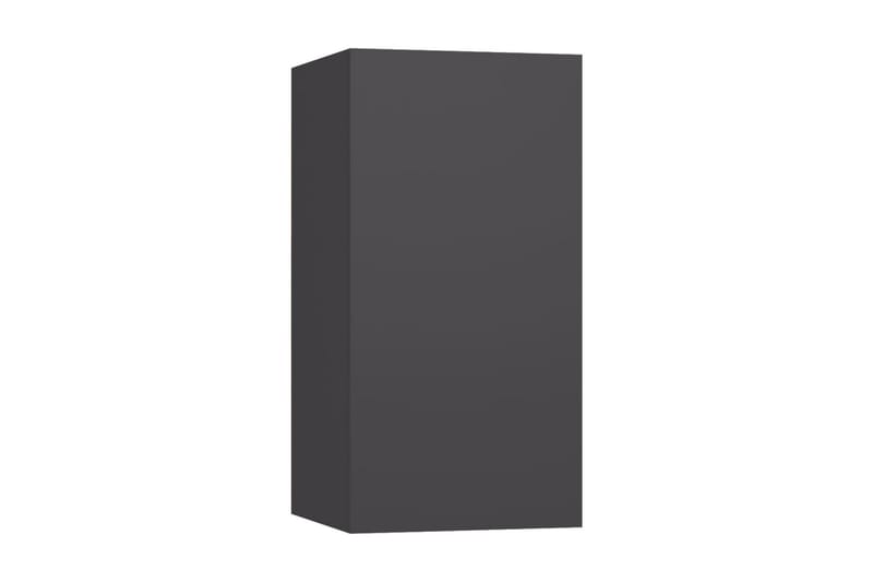 TV-skåp 2 st grå 30,5x30x60 cm spånskiva - Grå - TV bänk & mediabänk