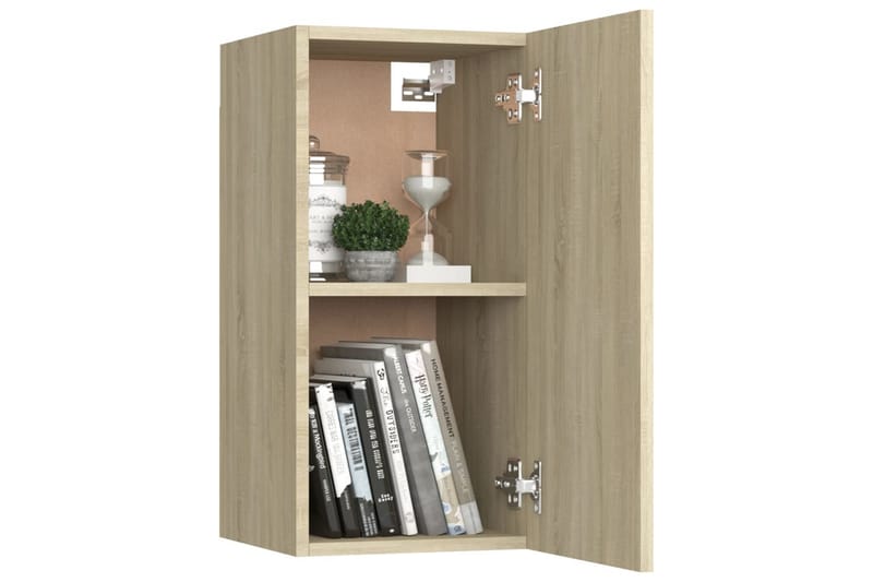 TV-skåp 2 st sonoma-ek 30,5x30x60 cm spånskiva - Brun - Möbler - Tv möbel & mediamöbel - TV bänk & mediabänk