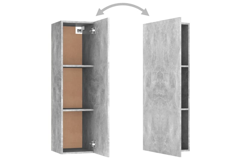 TV -skåp betonggrå 30,5x30x110 cm spånskiva - Grå - Möbler - Tv möbel & mediamöbel - TV bänk & mediabänk