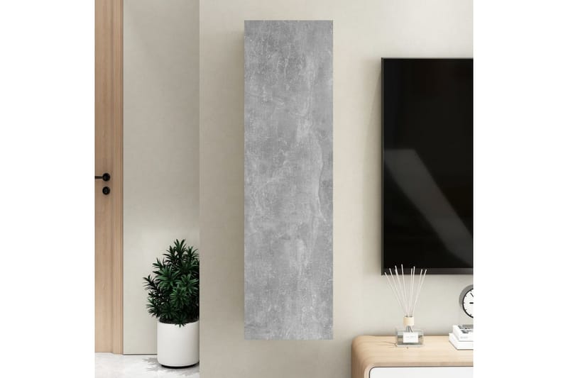 TV -skåp betonggrå 30,5x30x110 cm spånskiva - Grå - Möbler - Tv möbel & mediamöbel - TV bänk & mediabänk