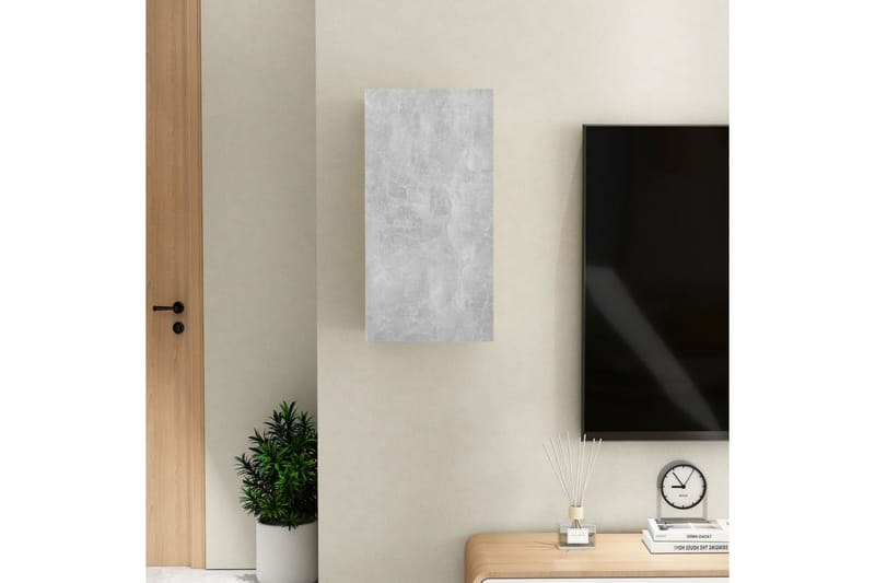TV-skåp betonggrå 30,5x30x60 cm spånskiva - Grå - Möbler - Tv möbel & mediamöbel - TV bänk & mediabänk