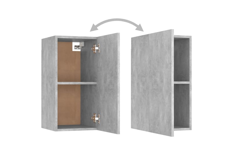 TV-skåp betonggrå 30,5x30x60 cm spånskiva - Grå - Möbler - Tv möbel & mediamöbel - TV bänk & mediabänk
