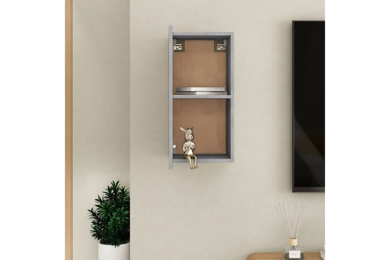 TV-skåp betonggrå 30,5x30x60 cm spånskiva - Grå - Möbler - Tv möbel & mediamöbel - TV bänk & mediabänk