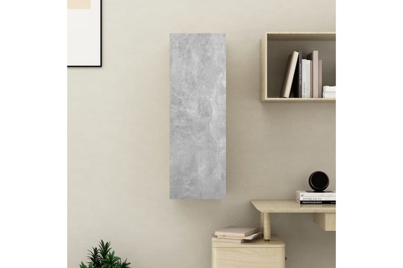 TV-skåp betonggrå 30,5x30x90 cm spånskiva - Grå - Möbler - Tv möbel & mediamöbel - TV bänk & mediabänk