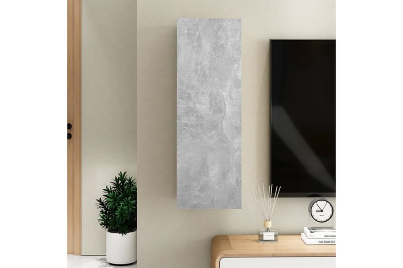TV-skåp betonggrå 30,5x30x90 cm spånskiva - Grå - Möbler - Tv möbel & mediamöbel - TV bänk & mediabänk