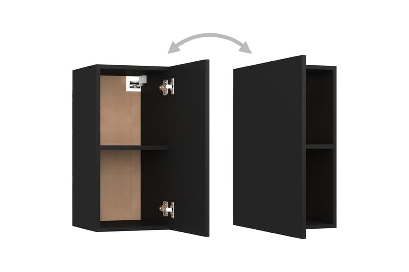 TV-skåp svart 30,5x30x60 cm spånskiva - Svart - Möbler - Tv möbel & mediamöbel - TV bänk & mediabänk