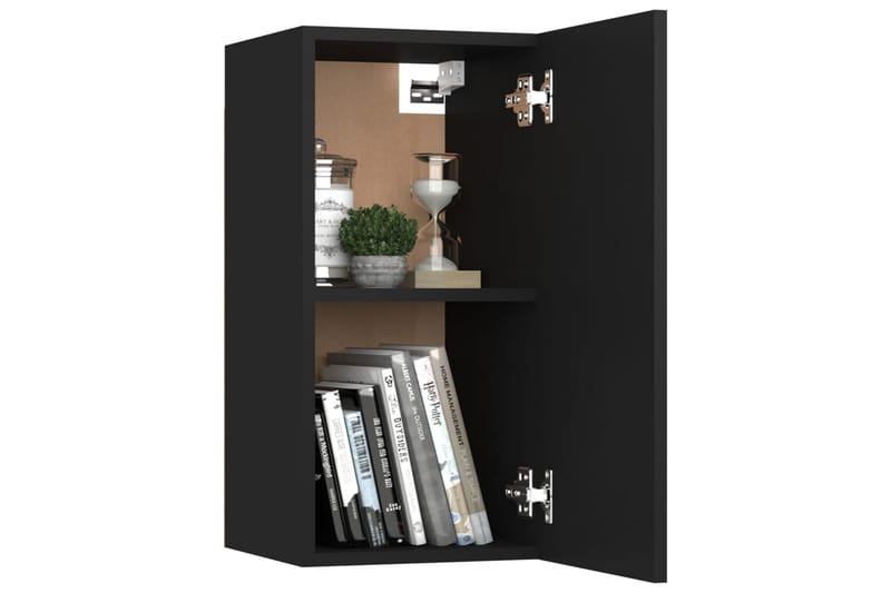 TV-skåp svart 30,5x30x60 cm spånskiva - Svart - Möbler - Tv möbel & mediamöbel - TV bänk & mediabänk