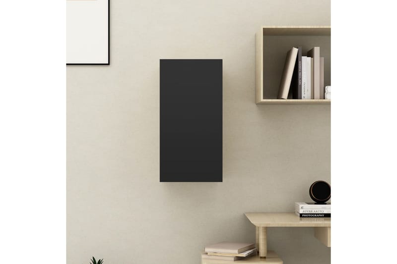 TV-skåp svart 30,5x30x60 cm spånskiva - Svart - Möbler - Tv möbel & mediamöbel - TV bänk & mediabänk