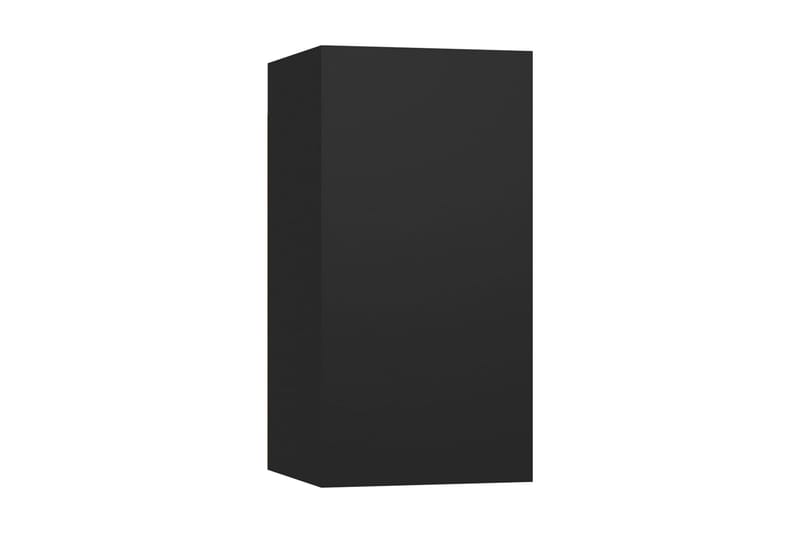 TV-skåp svart 30,5x30x60 cm spånskiva - Svart - TV bänk & mediabänk