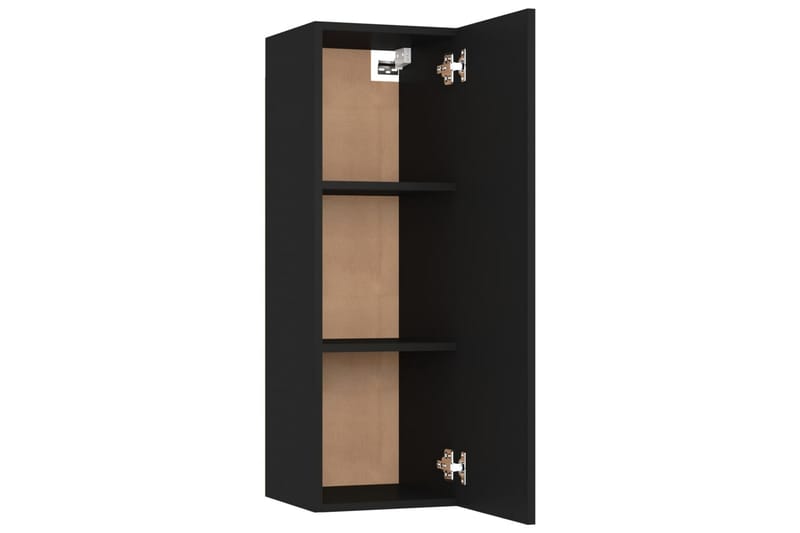 TV-skåp svart 30,5x30x90 cm spånskiva - Svart - Möbler - Tv möbel & mediamöbel - TV bänk & mediabänk
