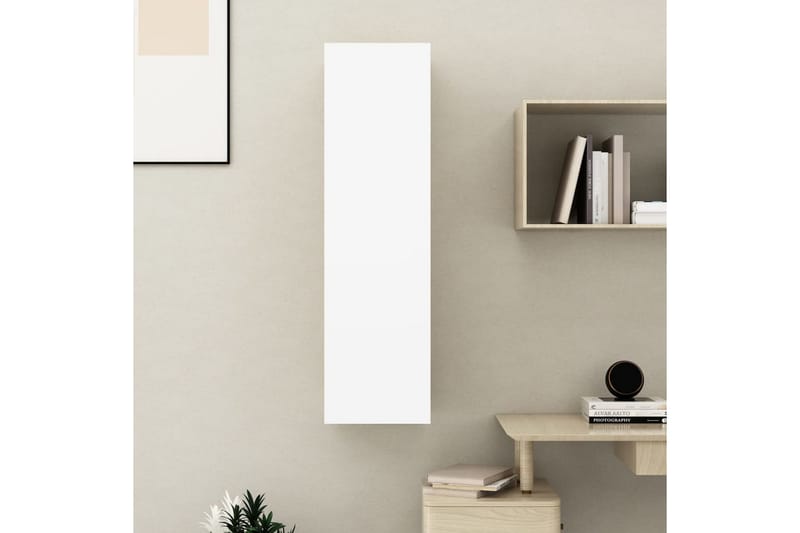 TV-skåp vit 30,5x30x110 cm spånskiva - Vit - Möbler - Tv möbel & mediamöbel - TV bänk & mediabänk