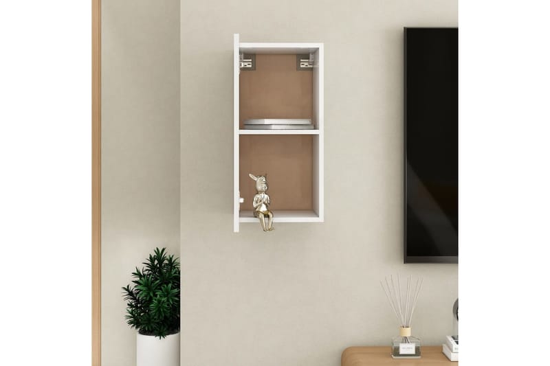 TV-skåp vit 30,5x30x60 cm spånskiva - Vit - Möbler - Tv möbel & mediamöbel - TV bänk & mediabänk