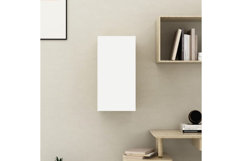 TV-skåp vit 30,5x30x60 cm spånskiva - Vit - Möbler - Tv möbel & mediamöbel - TV bänk & mediabänk