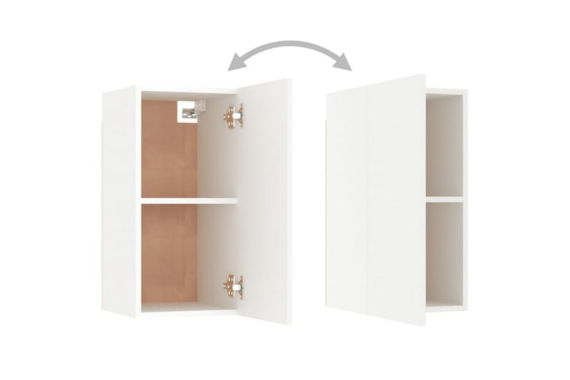 TV-skåp vit 30,5x30x60 cm spånskiva - Vit - Möbler - Tv möbel & mediamöbel - TV bänk & mediabänk