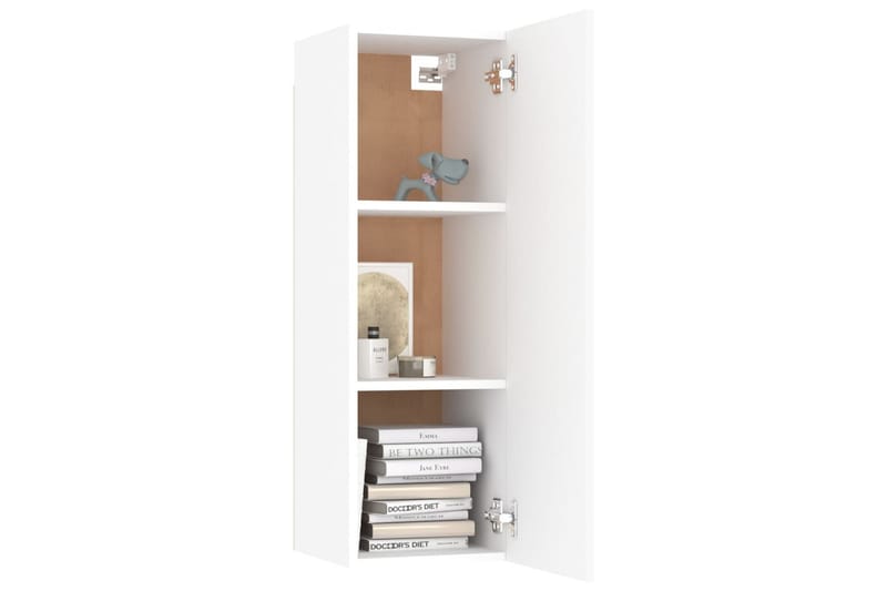 TV-skåp vit 30,5x30x90 cm spånskiva - Vit - Möbler - Tv möbel & mediamöbel - TV bänk & mediabänk