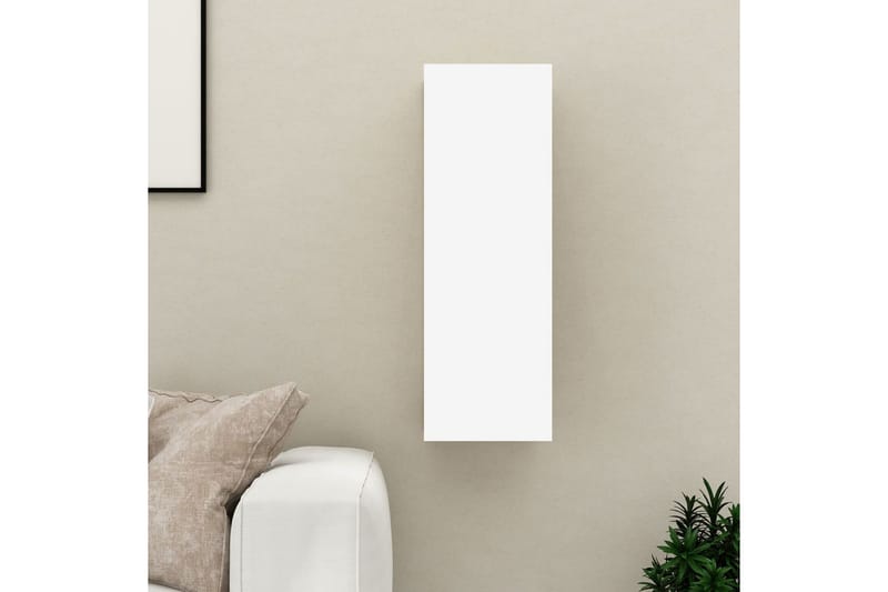 TV-skåp vit 30,5x30x90 cm spånskiva - Vit - Möbler - Tv möbel & mediamöbel - TV bänk & mediabänk