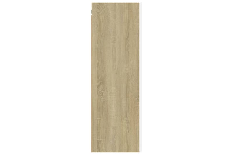 TV-skåp vit och sonoma-ek 30,5x30x90 cm spånskiva - Vit - Möbler - Tv möbel & mediamöbel - TV bänk & mediabänk