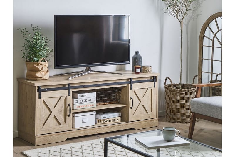 Ulan TV-bänk 150x40 cm - Ljusbrun - Möbler - Tv möbel & mediamöbel - TV bänk & mediabänk