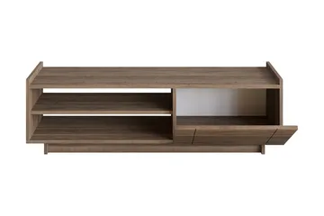 Ulica Tv-bänk 140 cm Dörr + 3 Hyllor - Mörkbrun - Möbler - Tv möbel & mediamöbel - TV bänk & mediabänk