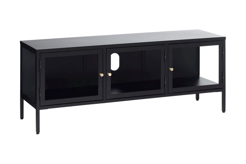 Umbri Tv-bänk 132 cm - Svart - Möbler - Tv möbel & mediamöbel - TV bänk & mediabänk