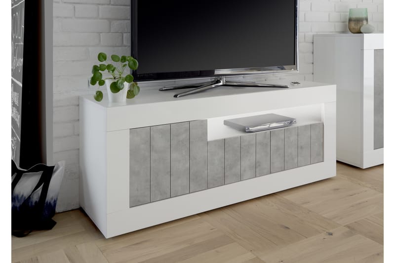 Urbino TV-bänk 138 cm - Grå/Vit - Möbler - Tv möbel & mediamöbel - TV bänk & mediabänk