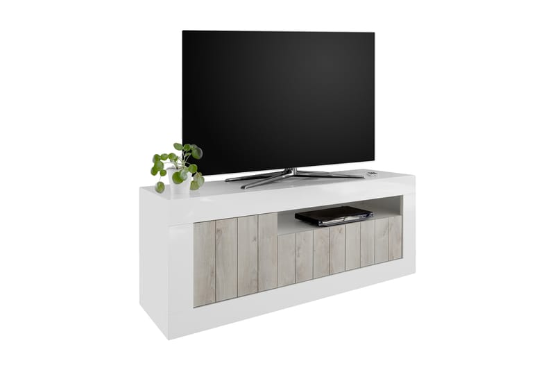 Urbino TV-bänk 138 cm - Vit/Trä - TV bänk & mediabänk