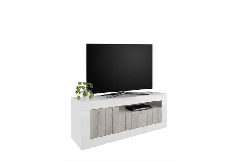 Urbino TV-bänk 138 cm - Vit/Trä - TV bänk & mediabänk