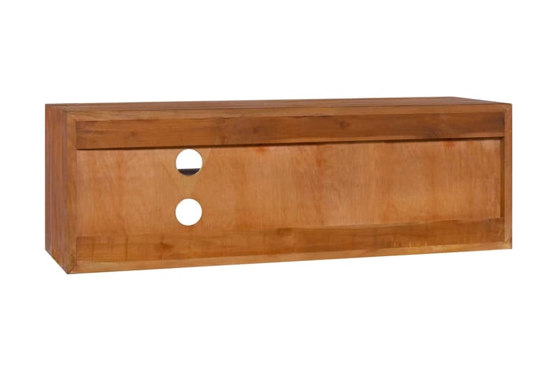Väggmonterad TV-bänk 180x30x30 cm massiv teak - Brun - Möbler - Tv möbel & mediamöbel - TV bänk & mediabänk