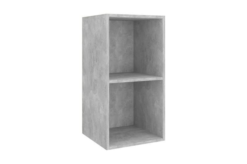 Väggmonterad tv-bänk betonggrå 37x37x72 cm spånskiva - Grå - Möbler - Tv möbel & mediamöbel - TV bänk & mediabänk
