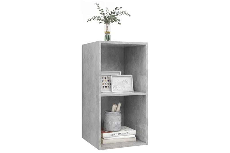 Väggmonterad tv-bänk betonggrå 37x37x72 cm spånskiva - Grå - Möbler - Tv möbel & mediamöbel - TV bänk & mediabänk