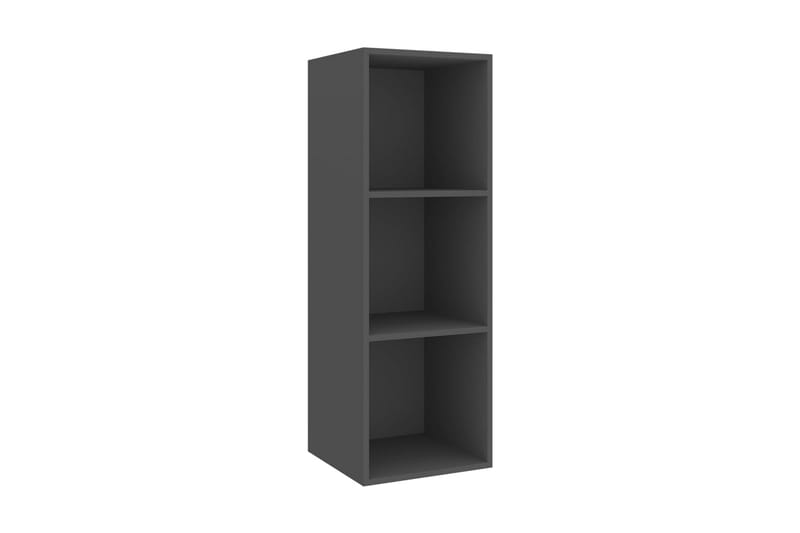 Väggmonterad tv-bänk grå 37x37x107 cm spånskiva - Grå - Möbler - Tv möbel & mediamöbel - TV bänk & mediabänk