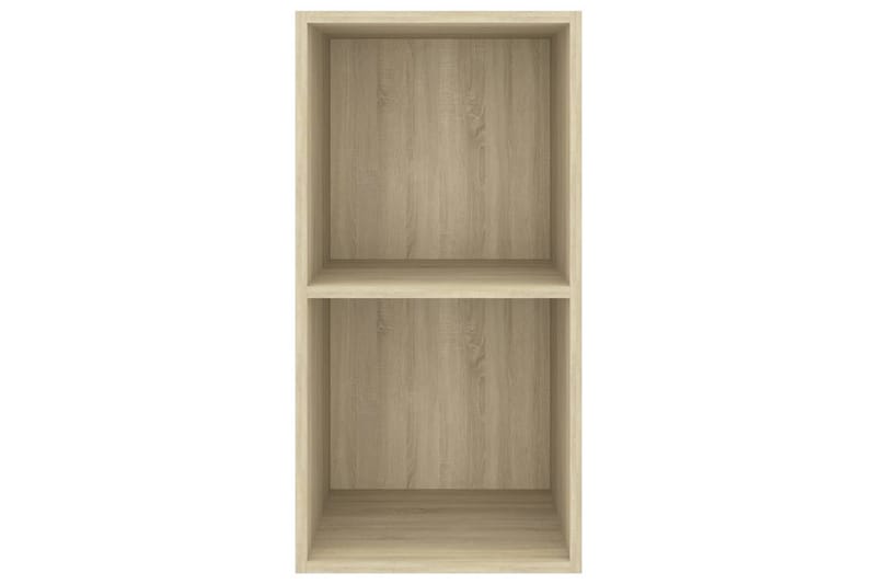 Väggmonterad tv-bänk somona-ek 37x37x72 cm spånskiva - Brun - Möbler - Tv möbel & mediamöbel - TV bänk & mediabänk