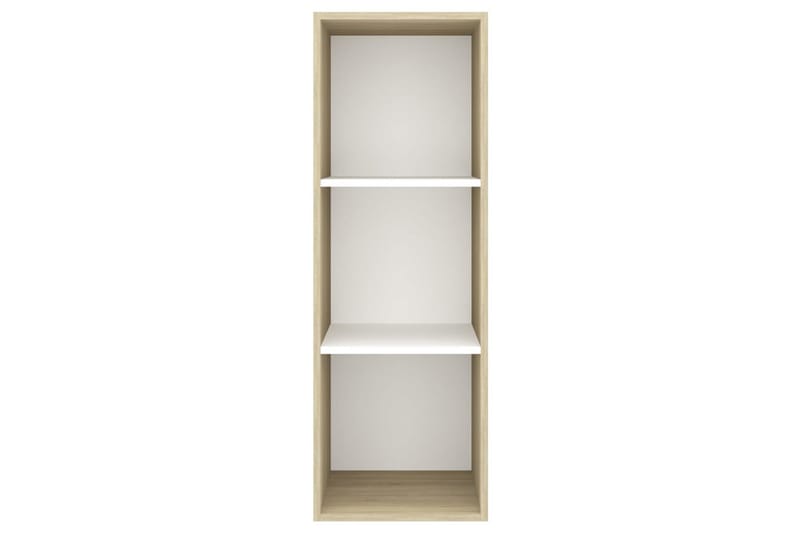 Väggmonterad tv-bänk somona-ek och vit 37x37x107 cm spånskiv - Brun - Möbler - Tv möbel & mediamöbel - TV bänk & mediabänk