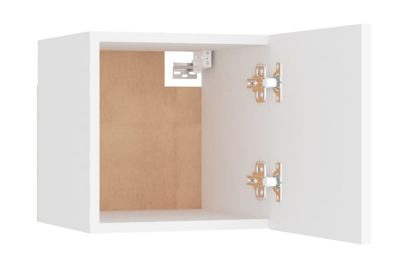 Väggmonterad tv-bänk vit 30,5x30x30 cm - Vit - Möbler - Tv möbel & mediamöbel - TV bänk & mediabänk