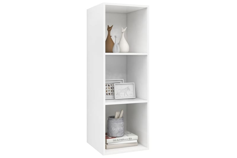 Väggmonterad tv-bänk vit 37x37x107 cm spånskiva - Vit - Möbler - Tv möbel & mediamöbel - TV bänk & mediabänk