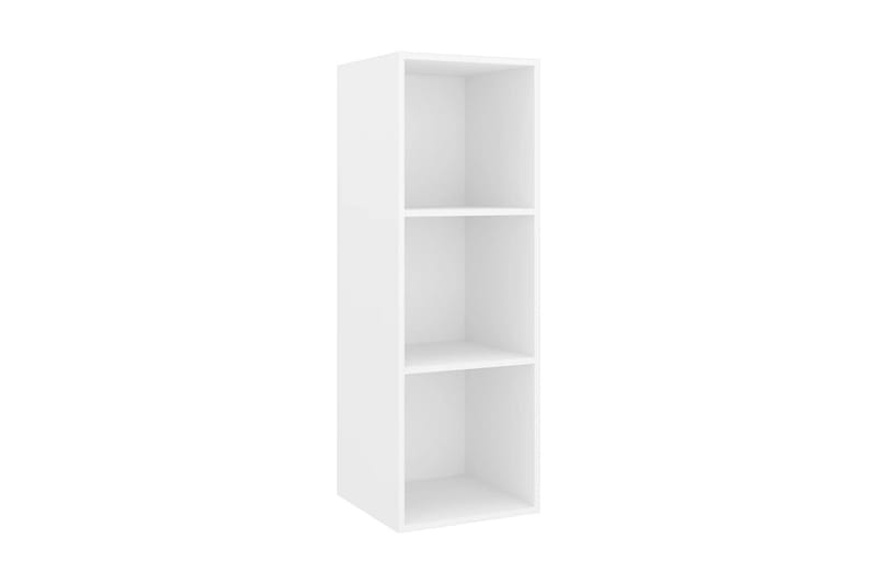 Väggmonterad tv-bänk vit 37x37x107 cm spånskiva - Vit - Möbler - Tv möbel & mediamöbel - TV bänk & mediabänk